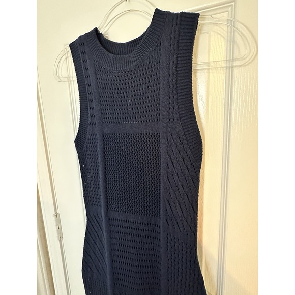 Worthington Women's Sleeveless Midi Sweater Dress Size XS Navy Blue NWT‎ - Picture 9 of 16